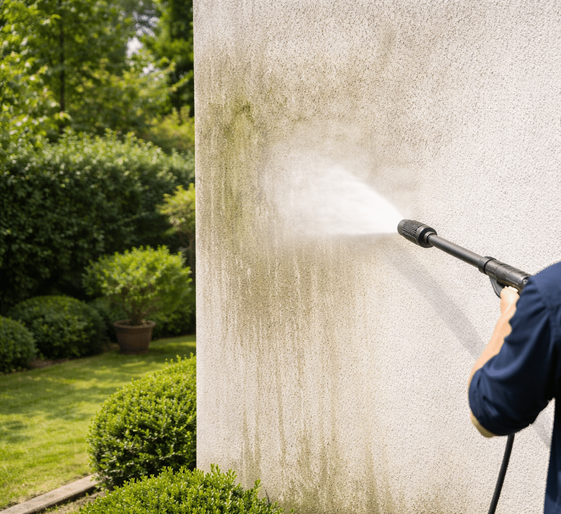 Nettoyage de façade par pulvérisation