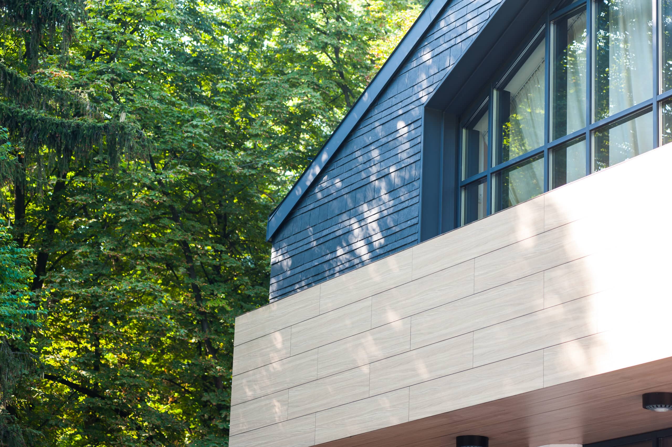 revêtement de façade sur maison