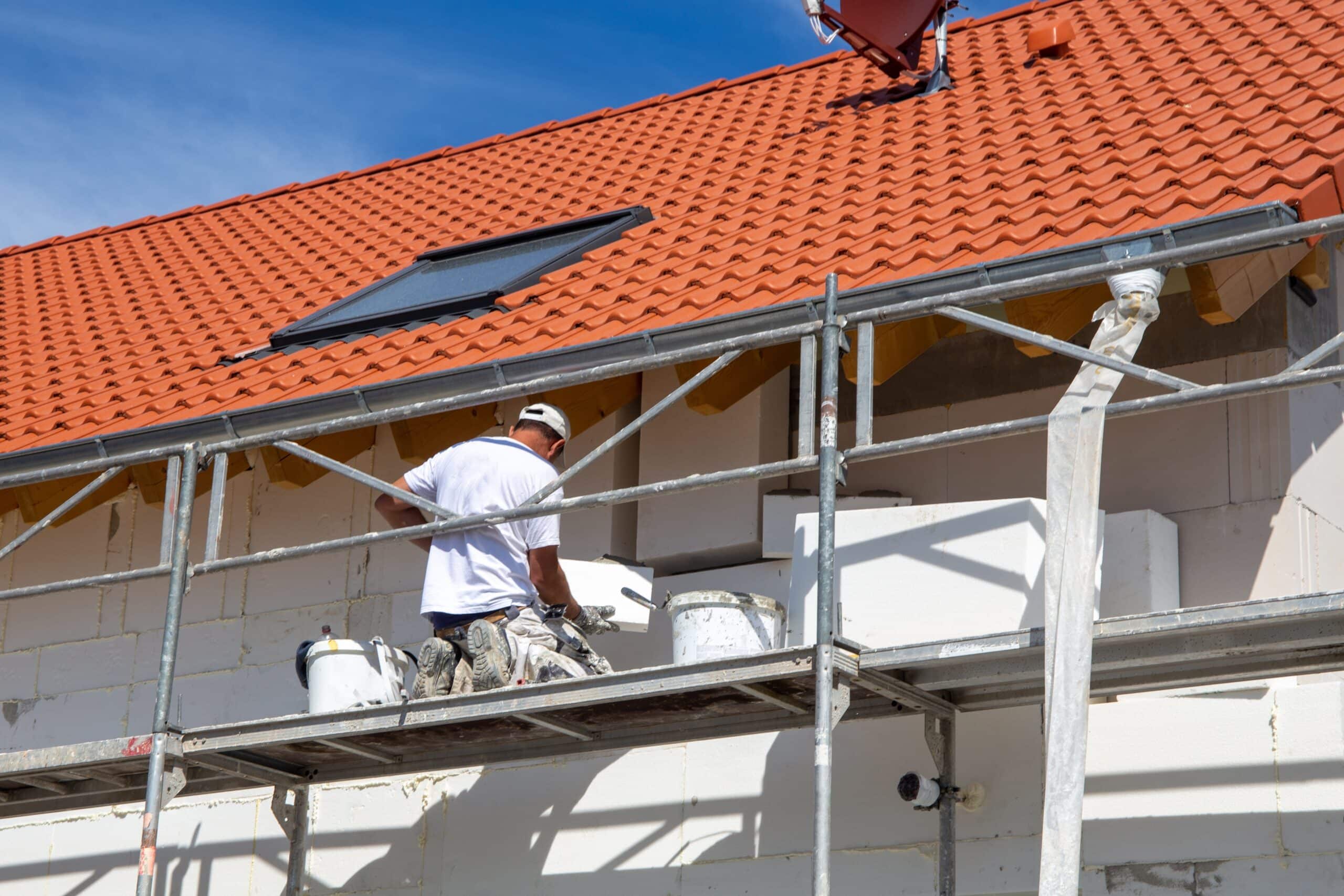 Isolation thermique par l'extérieure en travaux